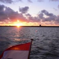 Eerste tocht over zee