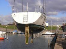 Boot in de kraan, Uisge Beatha, Zeilen, Watersport Boot in de kraan, Uisge Beatha, Zeilen, Watersport
