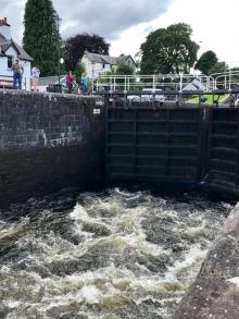 Watergeweld sluis Fort Augustus, Uisge Beatha, Zeilen, Watersport