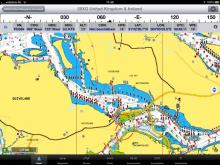 iPad met iNavx, Uisge Beatha, Zeilen, Watersport