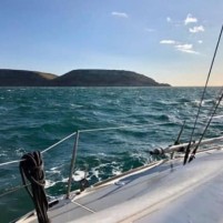 Iets teveel wind van Weymouth naar de Solent