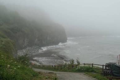 Omgeving Whitby in de mist bekijken | Rondje Engeland, Solozeilen, Noordzee, Whitby, Scarborourgh, Robin Hood's Bay,